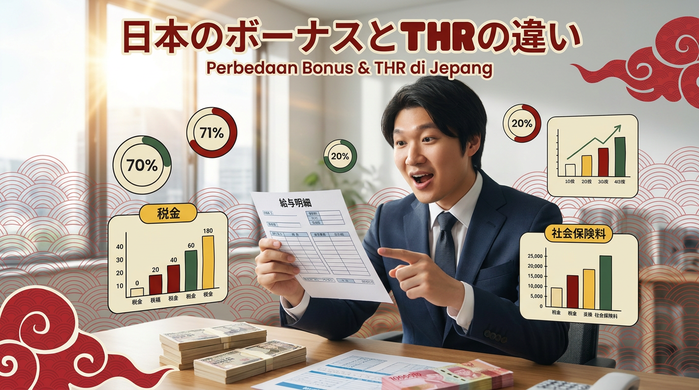 【2026年最新】日本のボーナスとTHRの違い完全ガイド|夏ボーナスの税金・手取り計算とWNI必見の注意点
