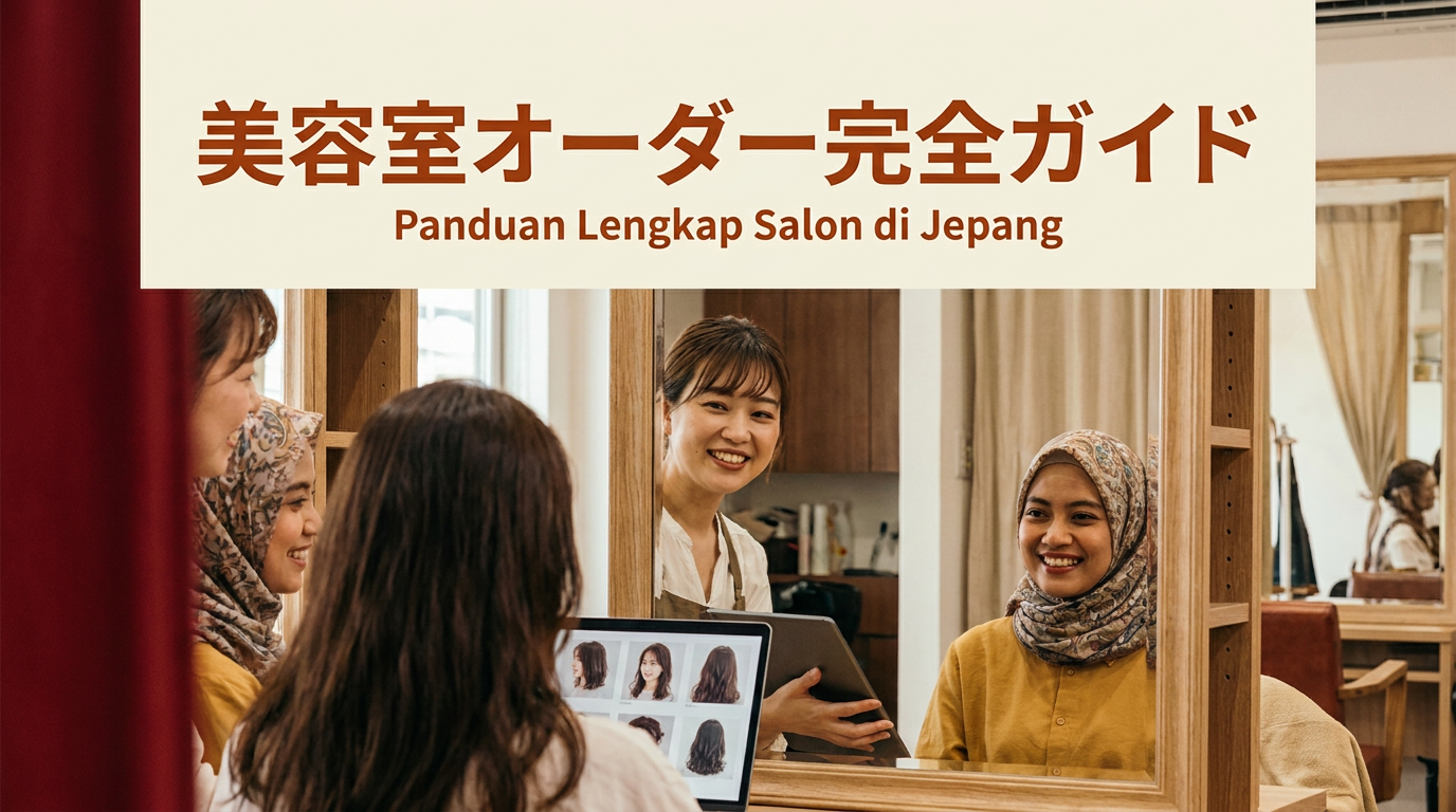 【2026年最新】日本の美容室・床屋オーダー完全ガイド|髪型の伝え方とヒジャブ対応サロンの探し方