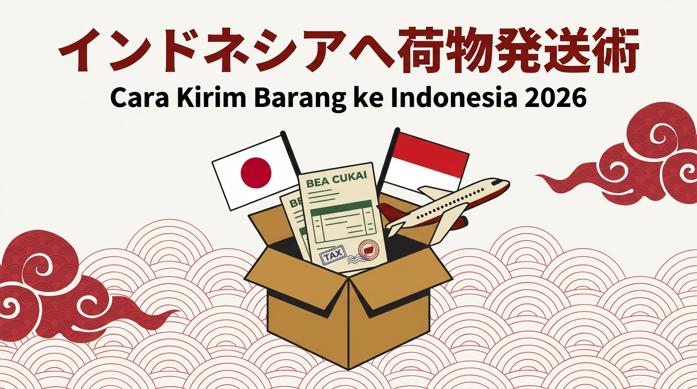 【2026年最新】日本からインドネシアへ荷物を送る方法|EMS・民間カーゴの比較と関税(Bea Cukai)対策
