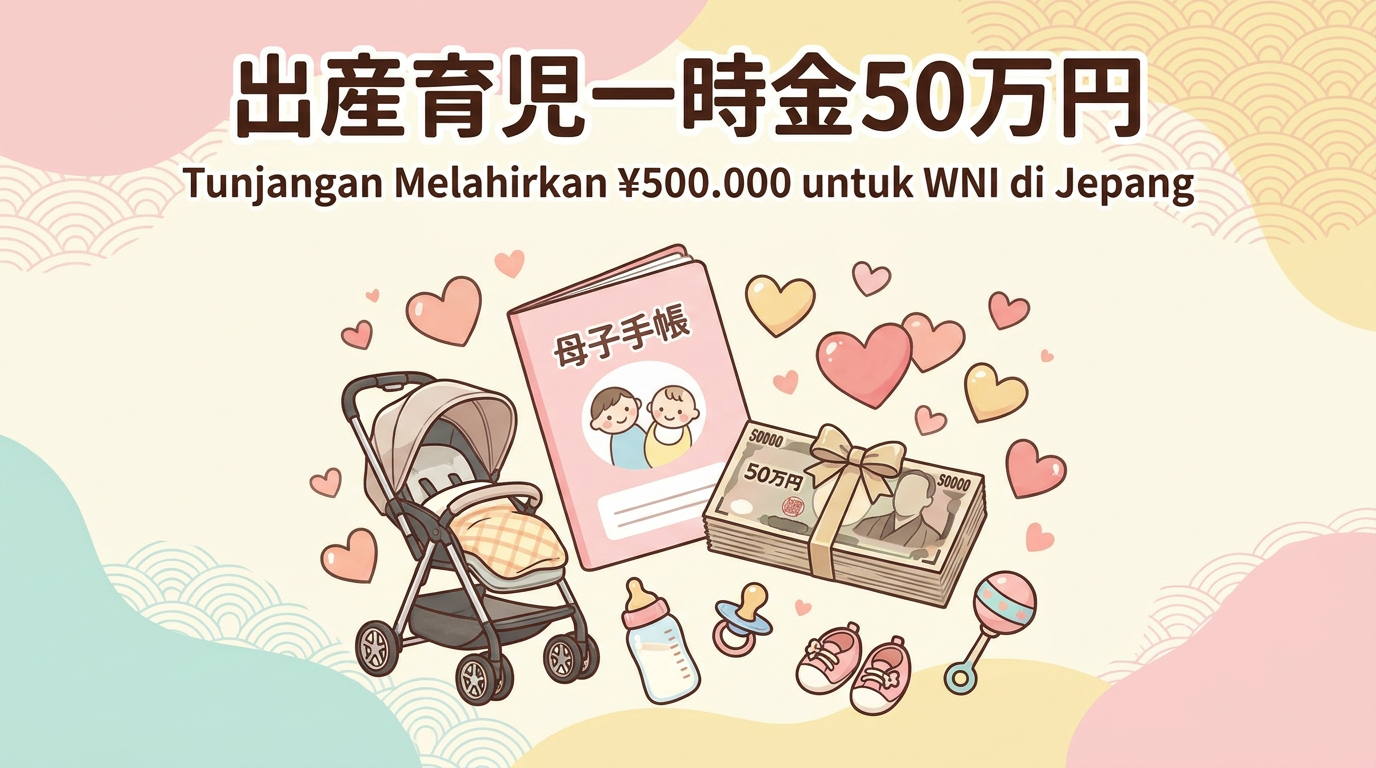 【50万円もらえる】出産育児一時金&児童手当 完全ガイド|在日インドネシア人の出産・子育て支援制度2026