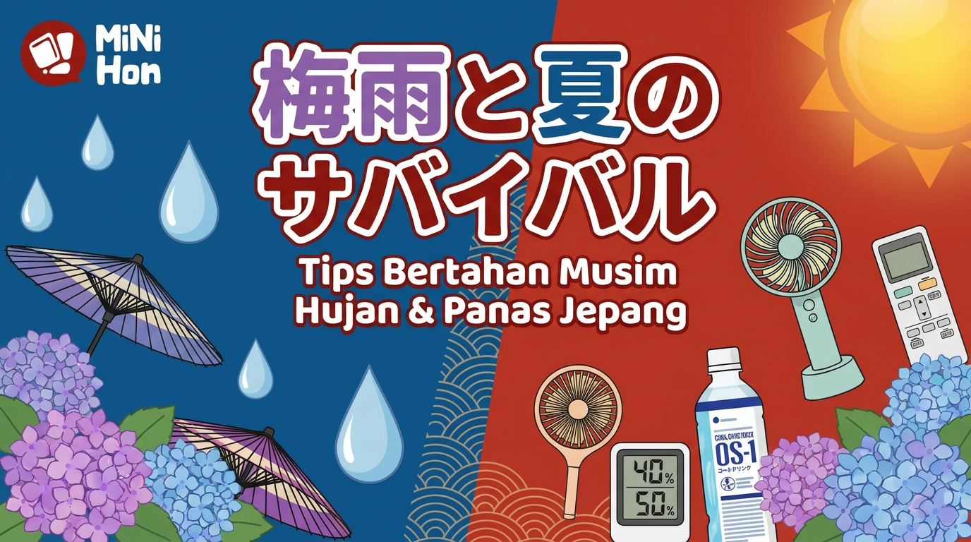 【2026年最新】梅雨と日本の夏を乗り切る|在日インドネシア人のための湿気・熱中症・カビ対策完全ガイド
